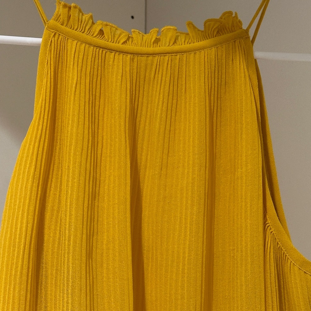 Mango Mustard Backless Dress - Picture 2 of 6